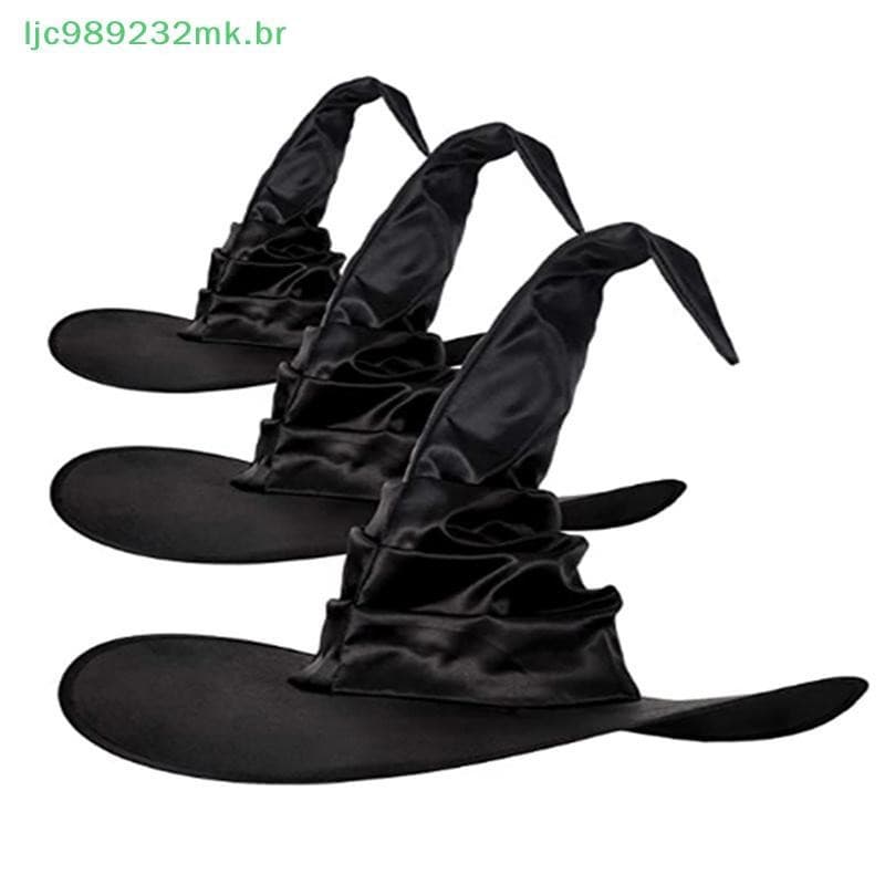 [MYBR] Halloween ck Dobra Bruxa Feiticeiro Chapéu Fantasia De Festa Arnês Boné Do Diabo Adereços De Cosplay Acessórios D