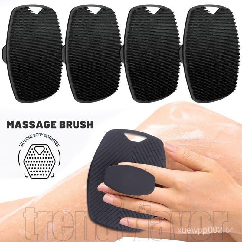 1/2/3 Unidades De Escova Esfoliante De Silicone-Purificador Corporal-Pele Com Cerdas-De Lavagem De Esponja De Banho De M