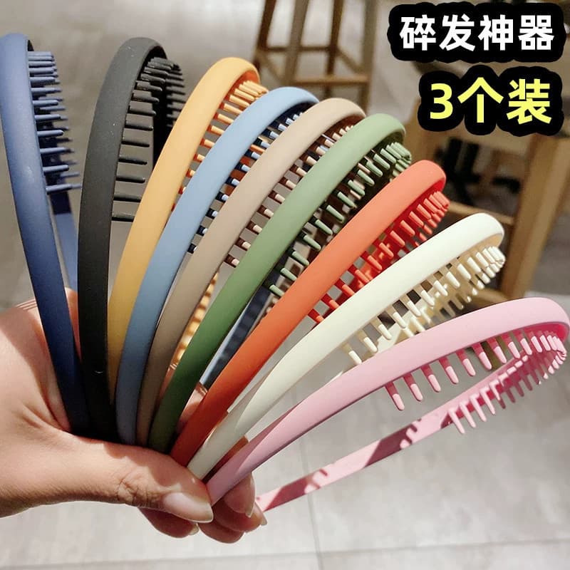 Arranjo de cabelo quebrado ferramenta útil dente fosco antiderrapante rosto lavagem bandana acessórios para o cabelo fem