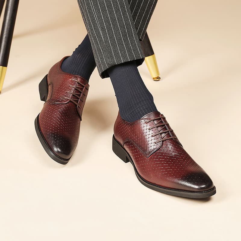 F primeira camada de couro artesanal novo estilo verão respirável negócios Formal sapatos de couro masculino britânico r