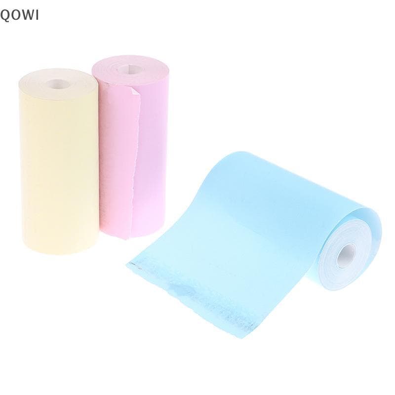 qo 3 Rolos De Papel Fotográfico Impressão Térmica Para Câmera De Impressora Instantânea Tela De Lente Dupla 57mm Vídeo C
