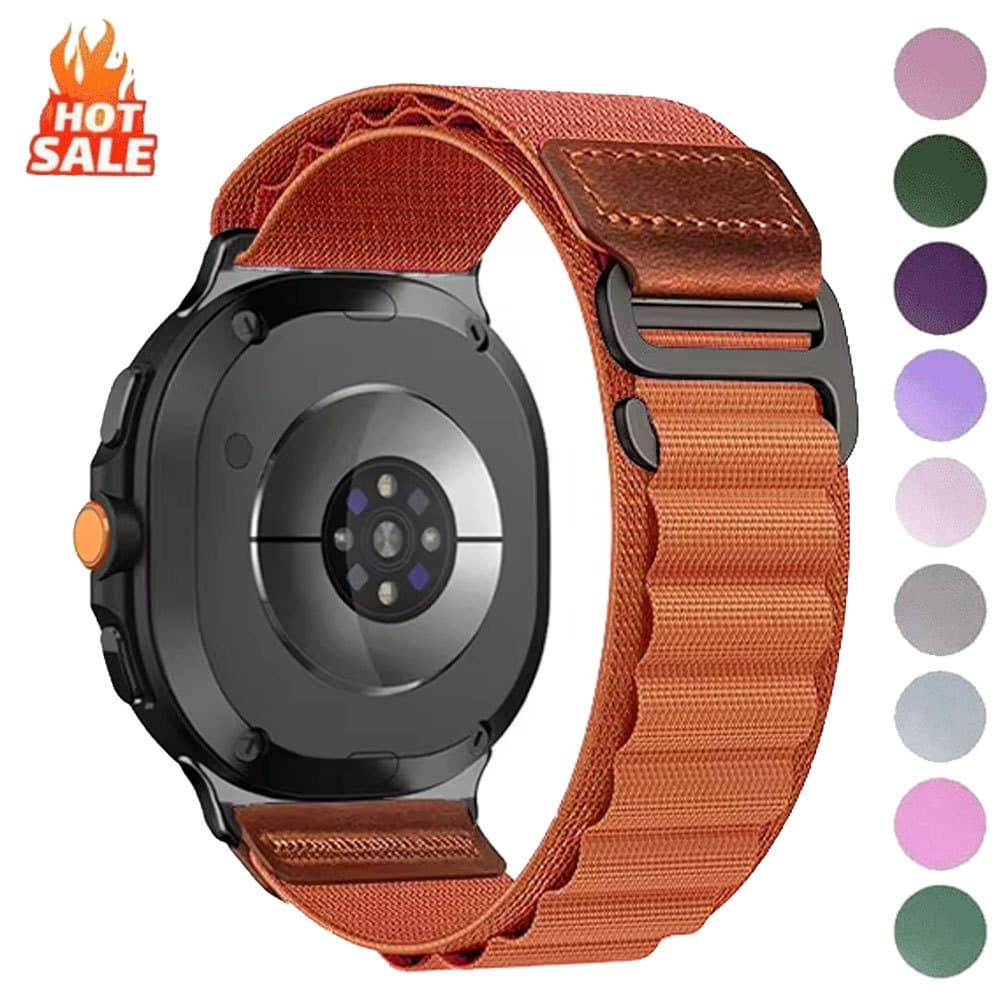 Pulseira Esportiva De Nylon Tecido Para Samsung Galaxy Watch 8 40 44mm Faixa De Laço Ajustável Clássico 46mm