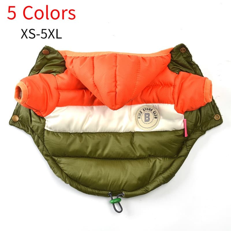 Casaco de Inverno Impermeável para Cães Grandes (XS-5XL), Roupas Quentes para Cães Pequenos e Médios. GKXB