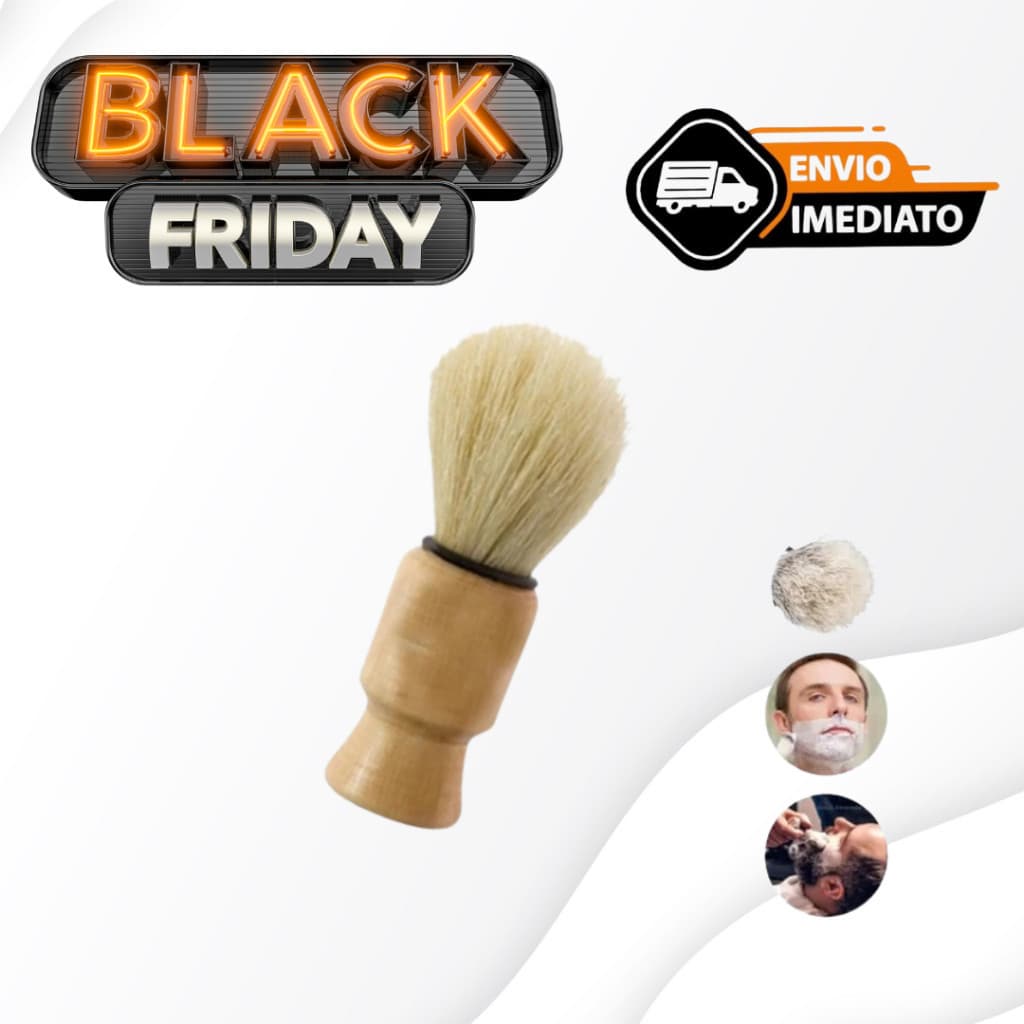 Pincel Para Barba Cerdas Macias Cabo