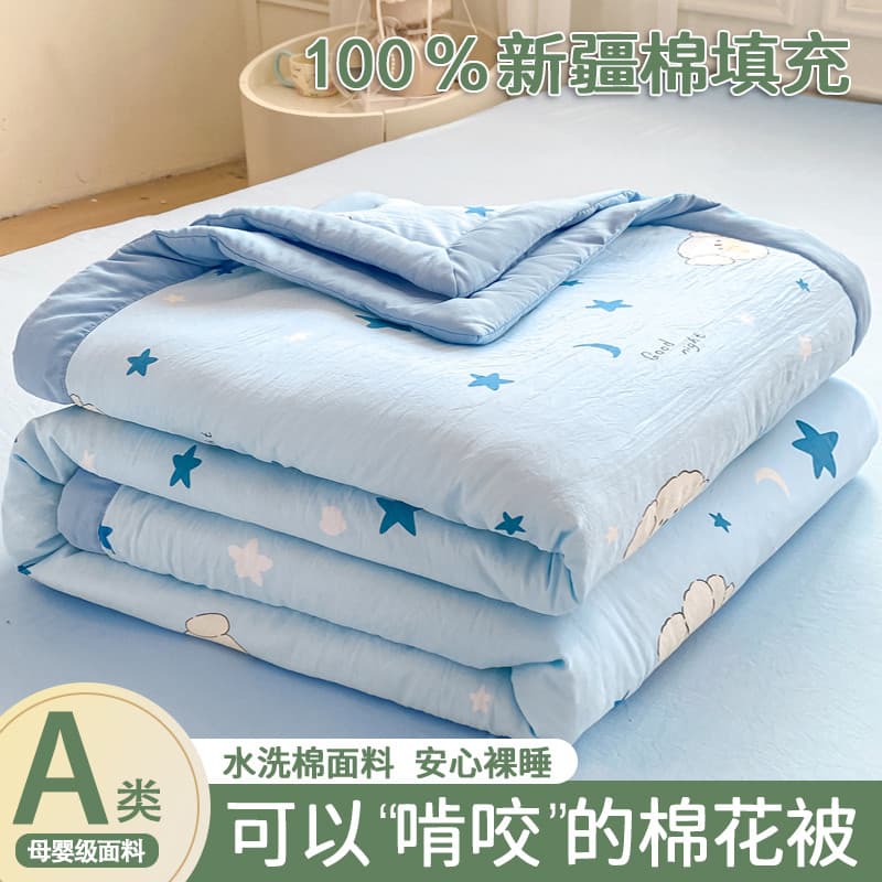 Colcha de algodão 100% Xinjiang Colcha fresca de verão 2026 Novo estilo Colcha de ar condicionado Todo algodão puro algo