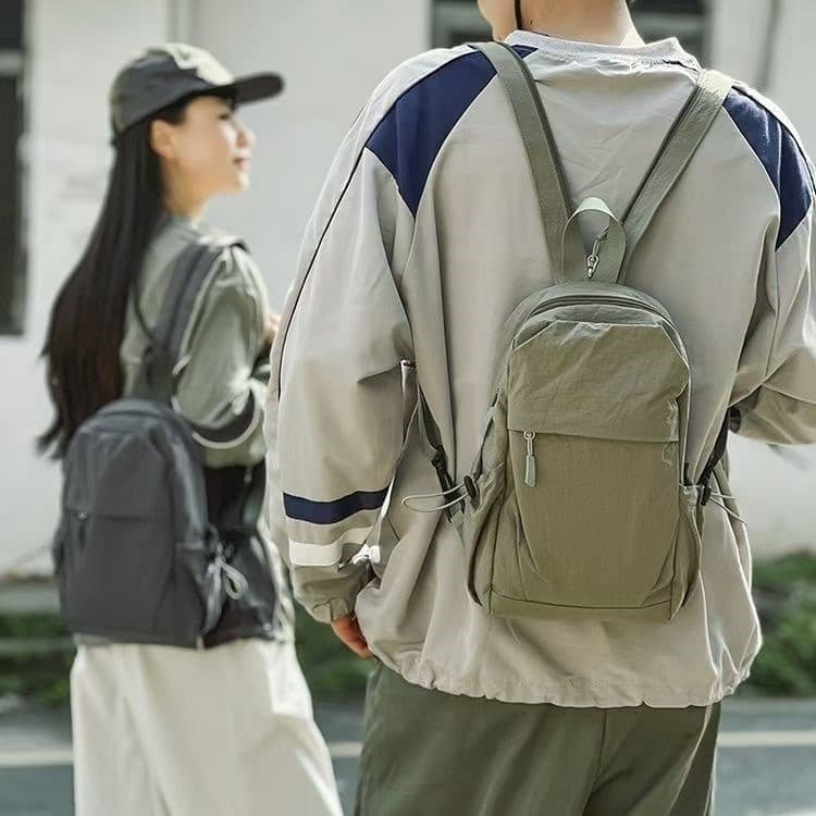 Multifuncional dupla utilização saco de peito das mulheres dos homens pequena mochila escalada ao ar livre pequena mochi