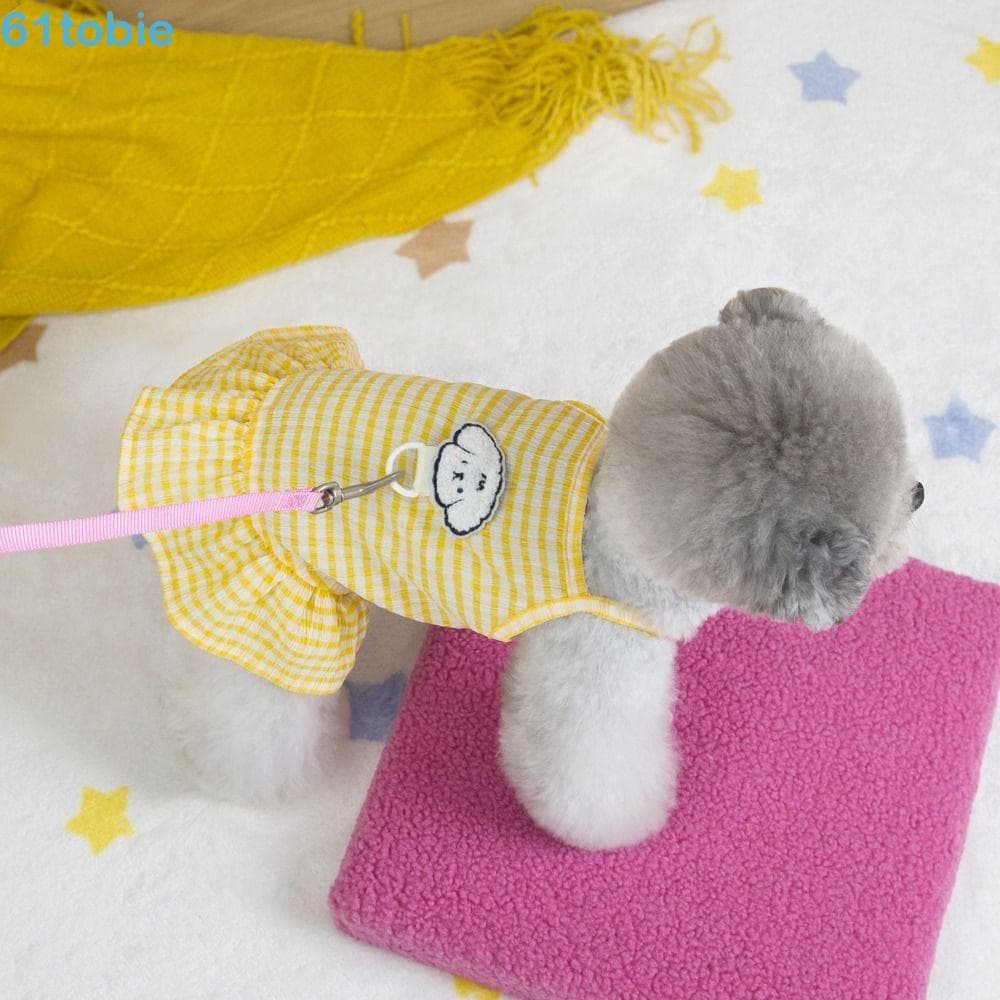 Vestido De Camisola Xadrez Para Animais De Estimação TOBIE , Roupas De Verão Macias E Respiráveis , Design Fino , Prince
