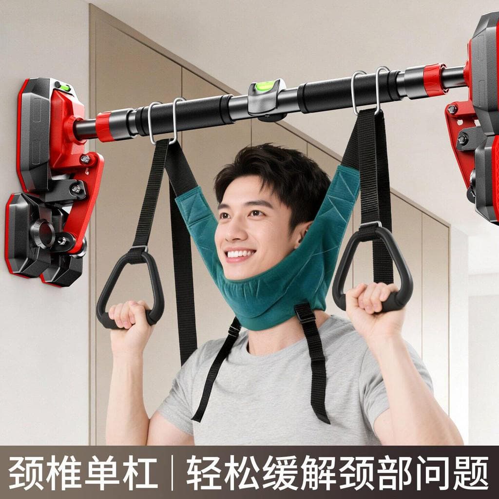 Pendurado pescoço coluna Cervical cinto de tração pendurado barra Horizontal casa interior pescoço maca Boom Pull-Up Fit