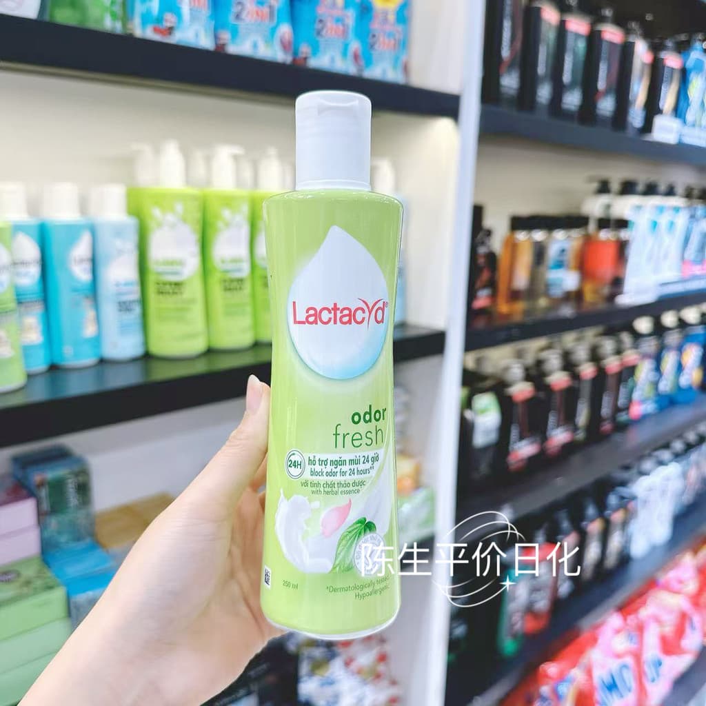 Solução de cuidado de partes íntimas femininas Vietnam Lactacyd 250ml odor fres garrafa verde