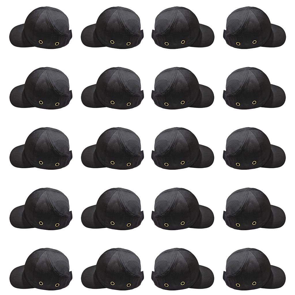 Bone com Capacete EPI Kit 20 Uni Obra Segurança do Trabalho Casquete Reparo Conserto Oficina Resistente