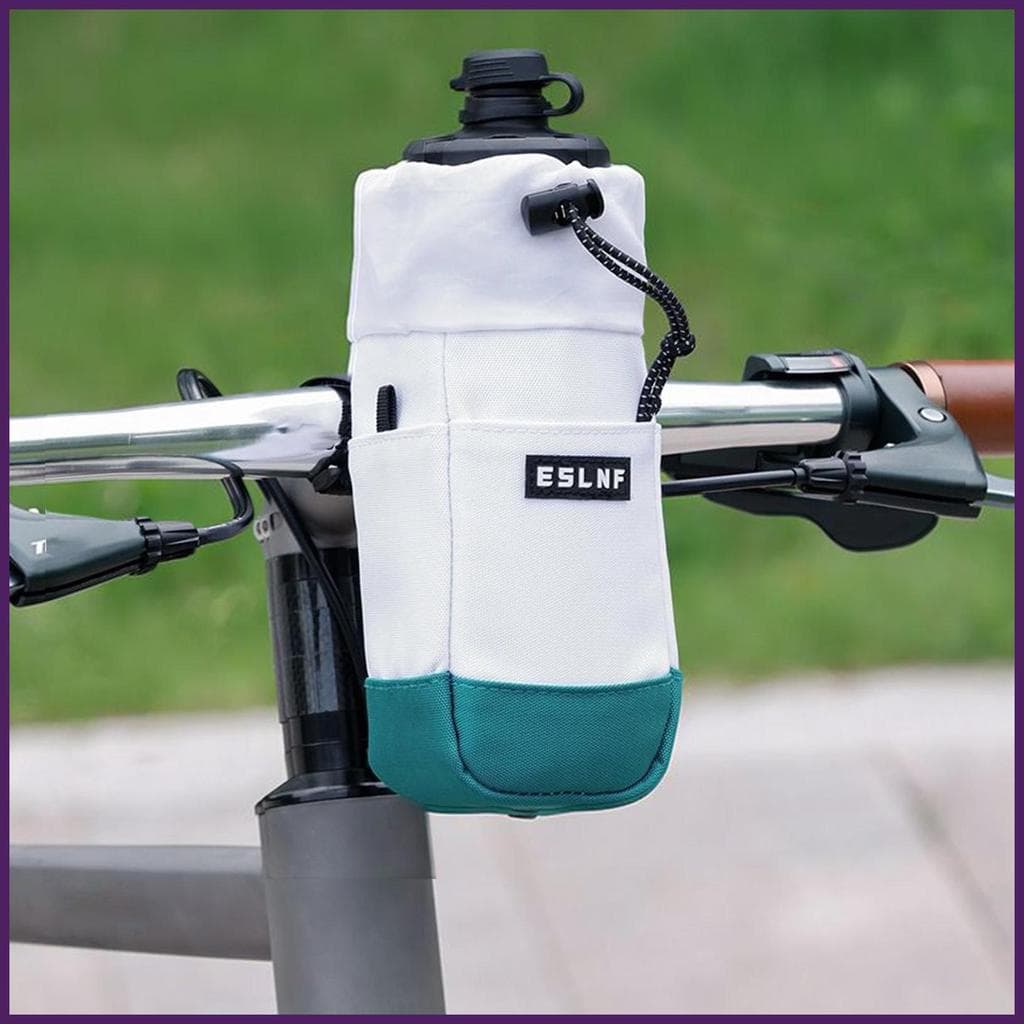 Suporte De Água Para Bicicleta , Bolsa De Armazenamento Guidão Com Cordão , Garrafa Mountain Bike , Isolado dyrfbr
