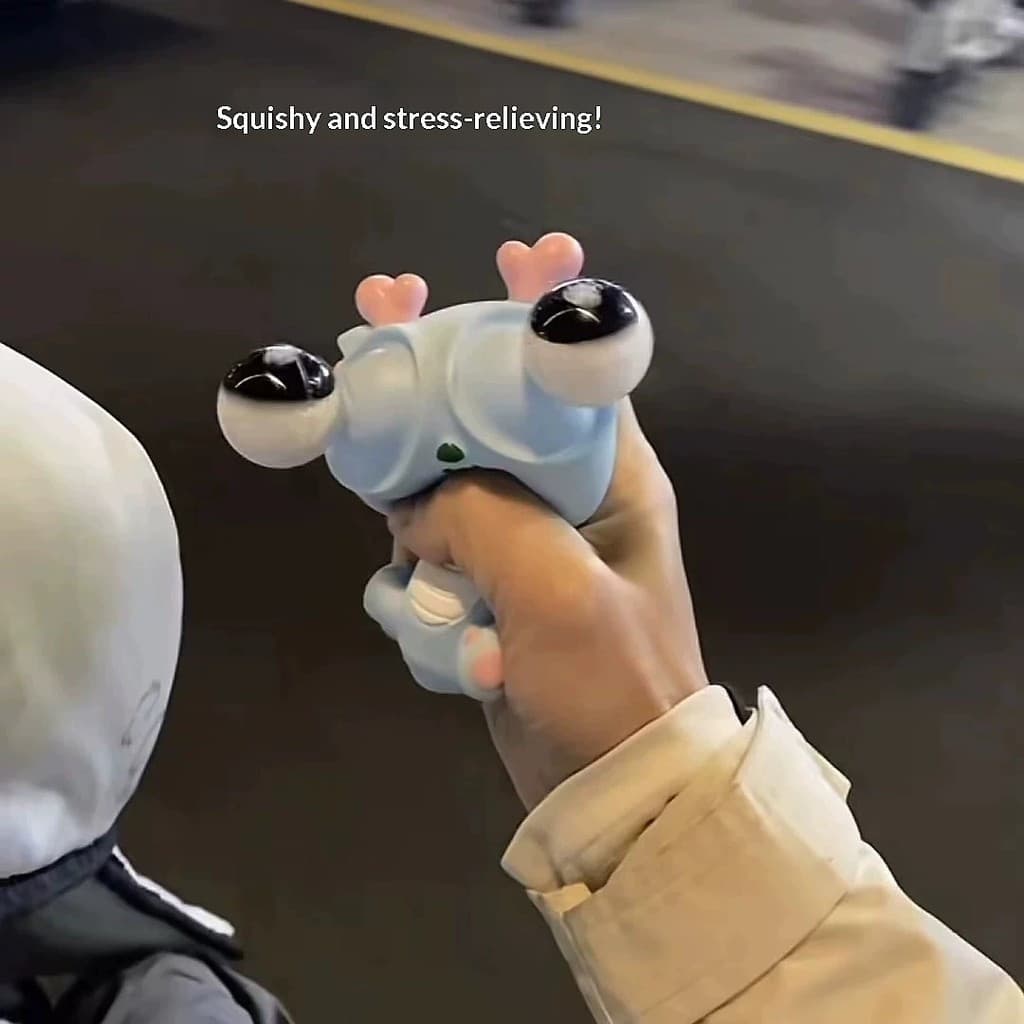 Dragão De Brinquedo De Apertar Criativo Com Olhos Rolantes , Figura Animal Pinata Para Alívio Do Estresse Ecológico