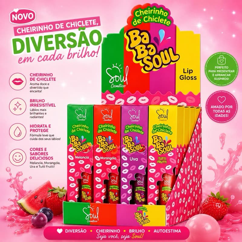 Lip Gloss Babasoul Soul Cosméticos
