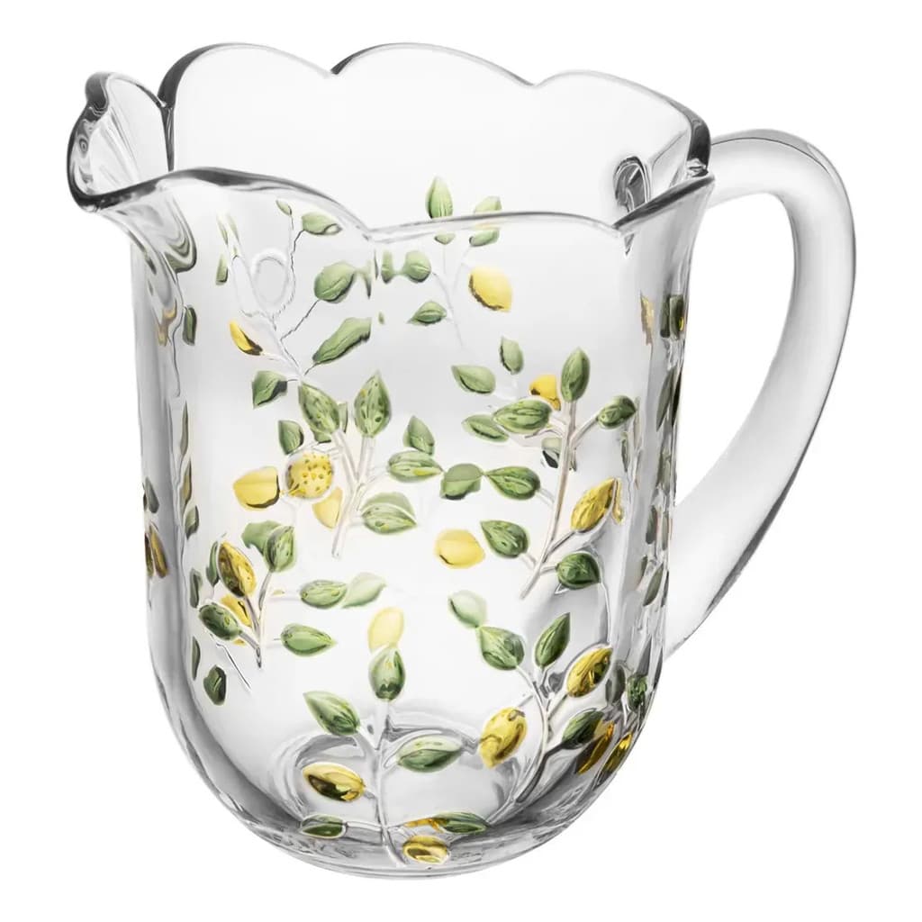 Jarra Limão Siciliano Hand Painting 1,5l Cristal Lyor
