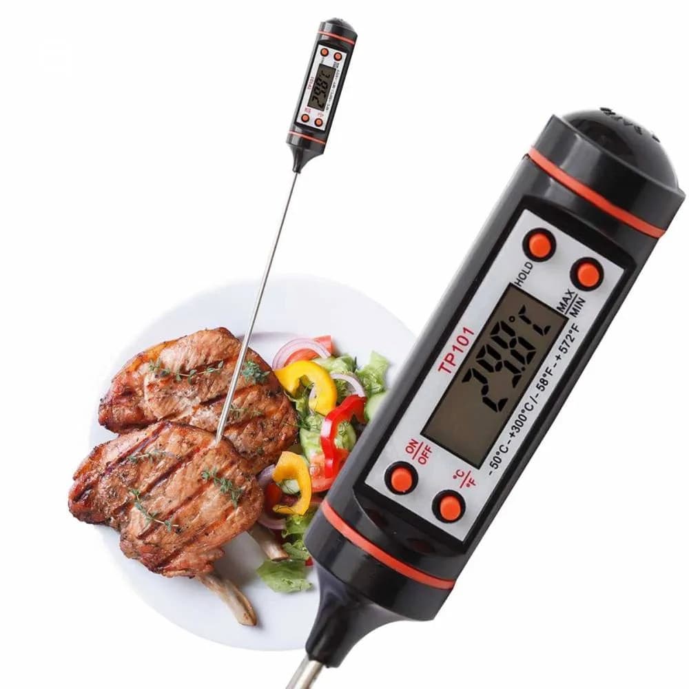 Termômetro Culinário Tipo Espeto Digital De Cozinha--