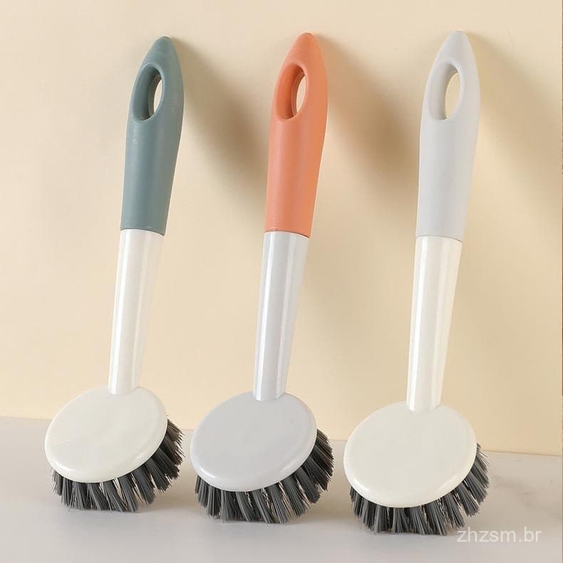 Escova de limpeza suspensa/escova de limpeza multiuso para cozinha/escova para panelas e tigelas/escova para pia.