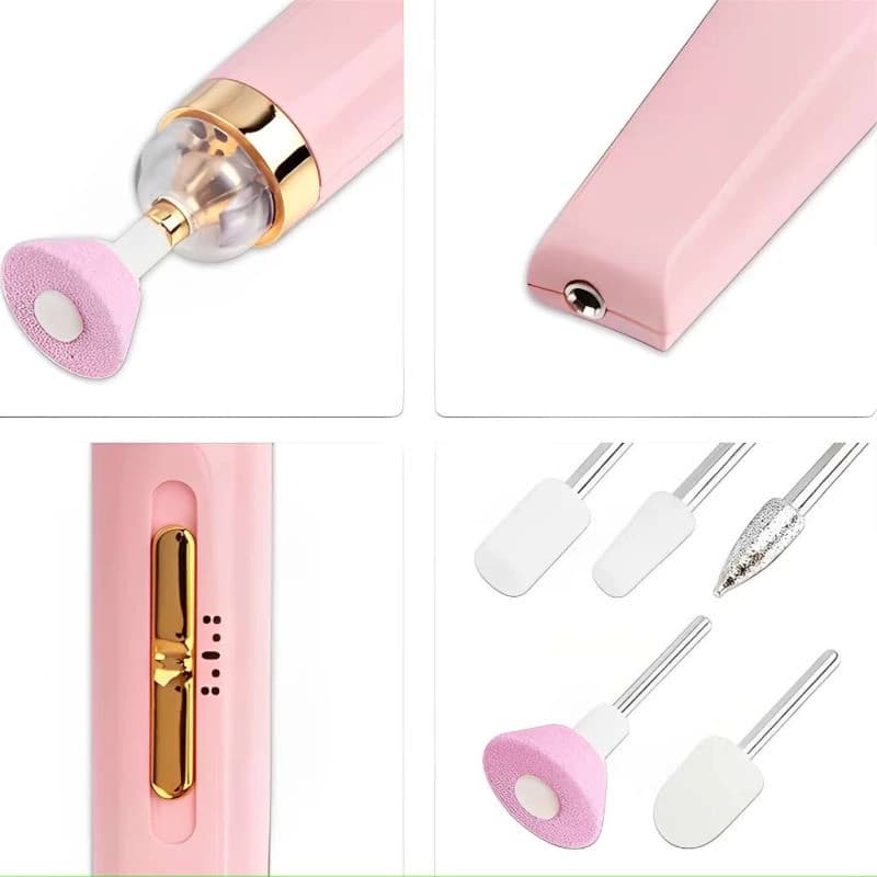 Lixadeira Elétrica de Unhas 5 em 1 Portátil Recarregável / Kit Manicure Pedicure Profissional Sem Fio - WJ