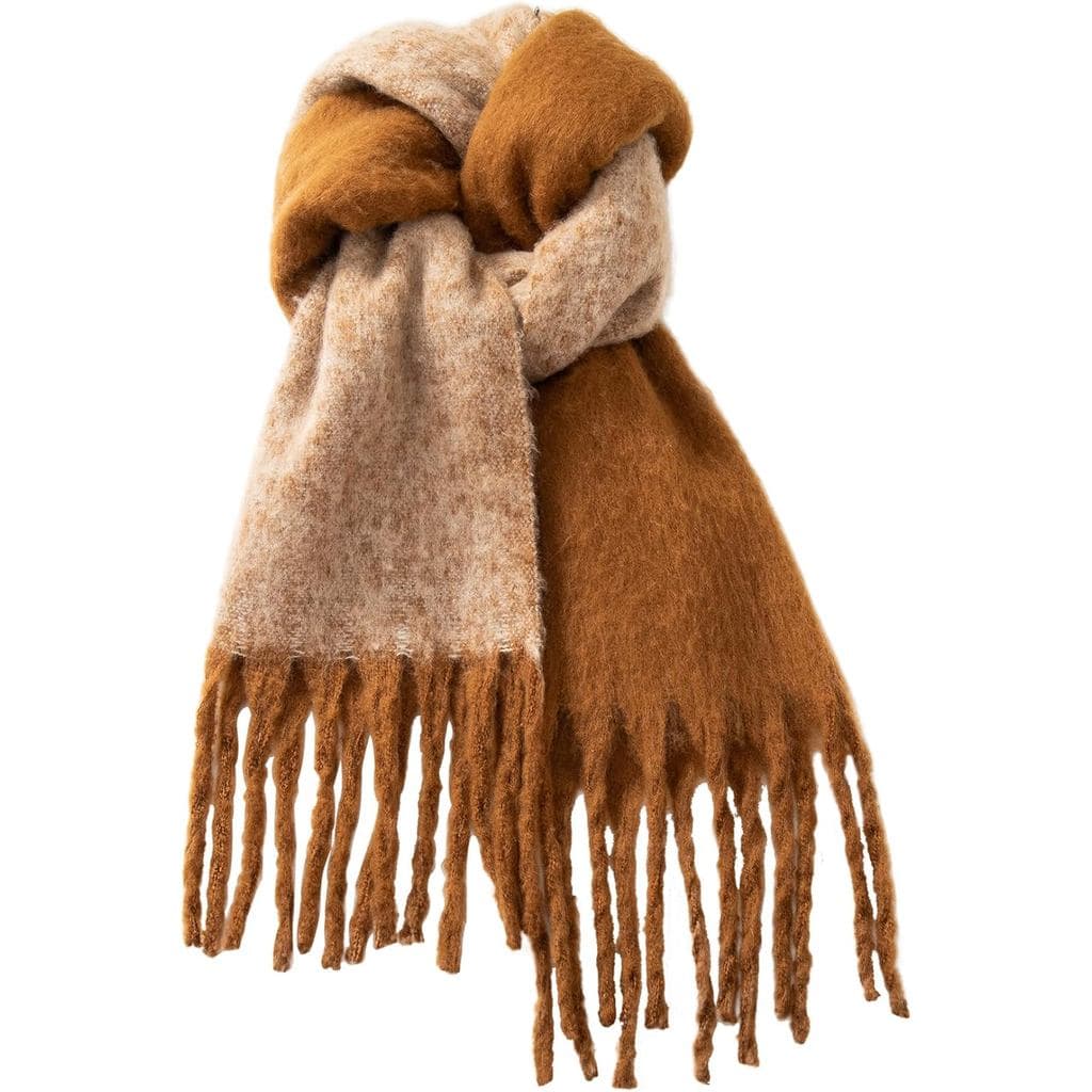 Cachecóis de Inverno Femininos, Cachecol Vintage de Mohair para Mulheres e Homens, Cachecol Grande e Grosso com Toque de