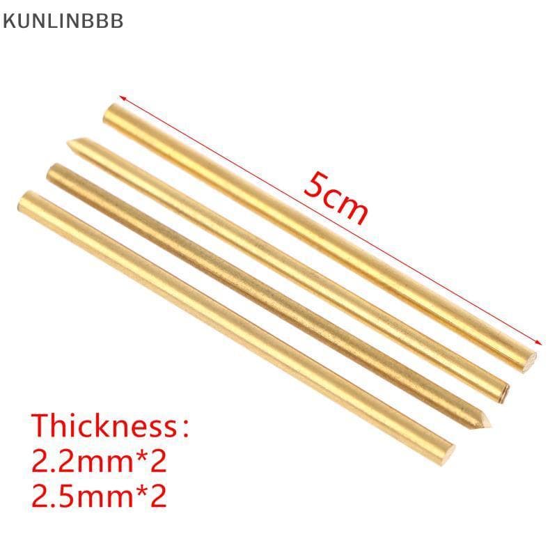 KUNLINBBB 4 Peças Haste De Cobre H62 2.2mm 2.5mm Peça De Reparo De Alta Qualidade Para Facas Victorinox SAK DIY Mod Cons