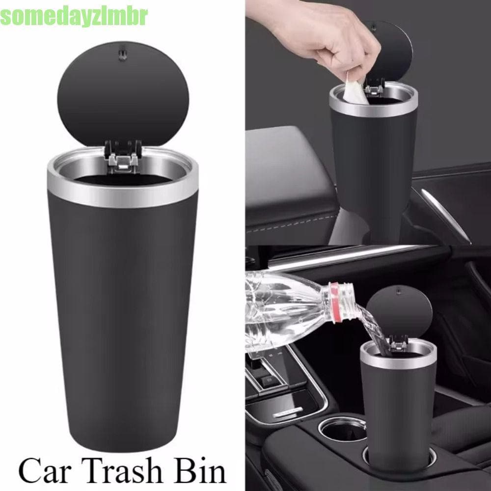SOMEDAYZL0M Lixeira De Carro , Lata De Lixo Com Tampa Aberta Conveniente Mesa Em Formato De Copo