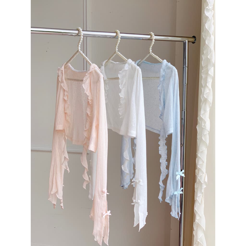 Mori feminino tribo branco malha Cardigan topo blusa feminina verão fino pequeno estilingue exterior protetor solar jaqu