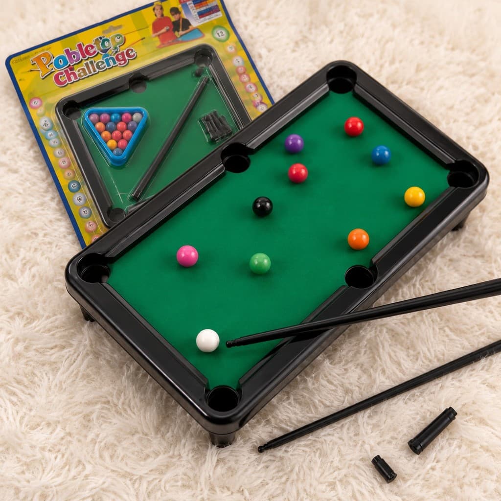 Mini Mesa De Bilhar Leve , Conjunto De Jogos De Para Casuais Com Formato Compacto E