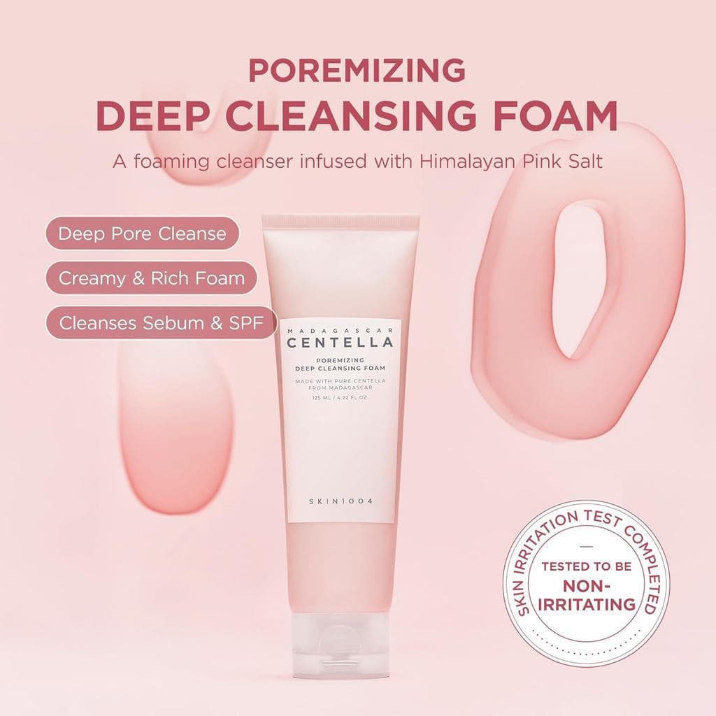 1004 Limpeza Profunda para Redução de Poros, 4,23 Onças Fluidas (125ml), Removedor de Maquiagem, Limpador Coreano, Cont