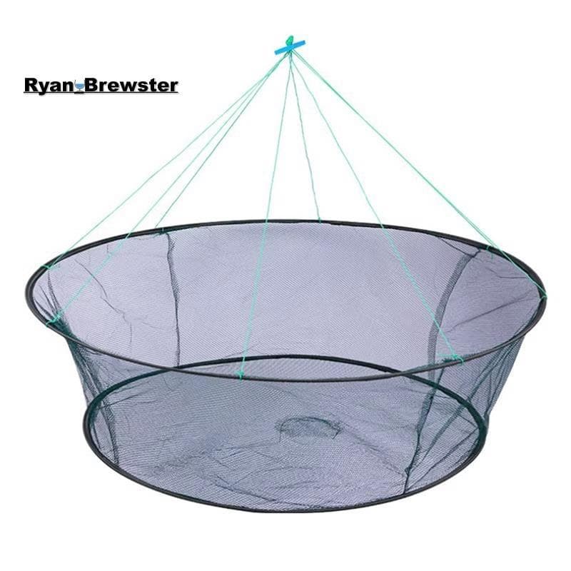 [Preferência R] Rede De Pesca Dobrável Portátil , Manual Com Corda Para Captura De Peixes , Caranguejos , Lagosta , Aces