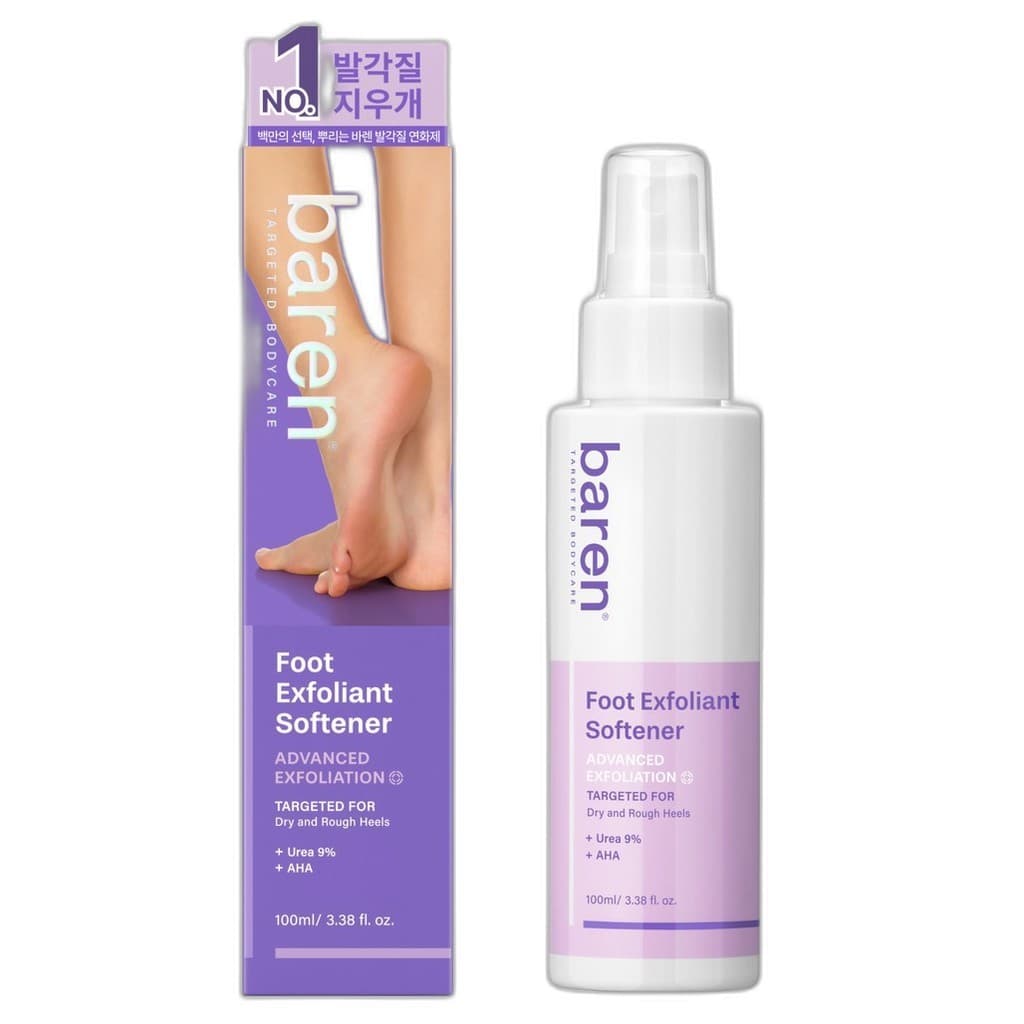 [baren] Amaciante Esfoliante Para Pés , 100ml , 1 Unidade/Coreano/Spray/100 % Genuíno Da boras royal