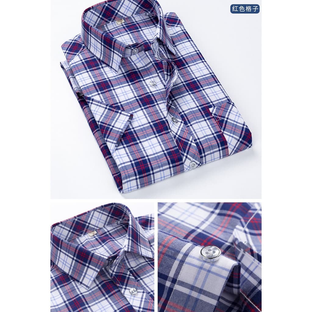 Camisas Casuais de Manga Curta para Homens de Negócios - Moda de Verão XJN