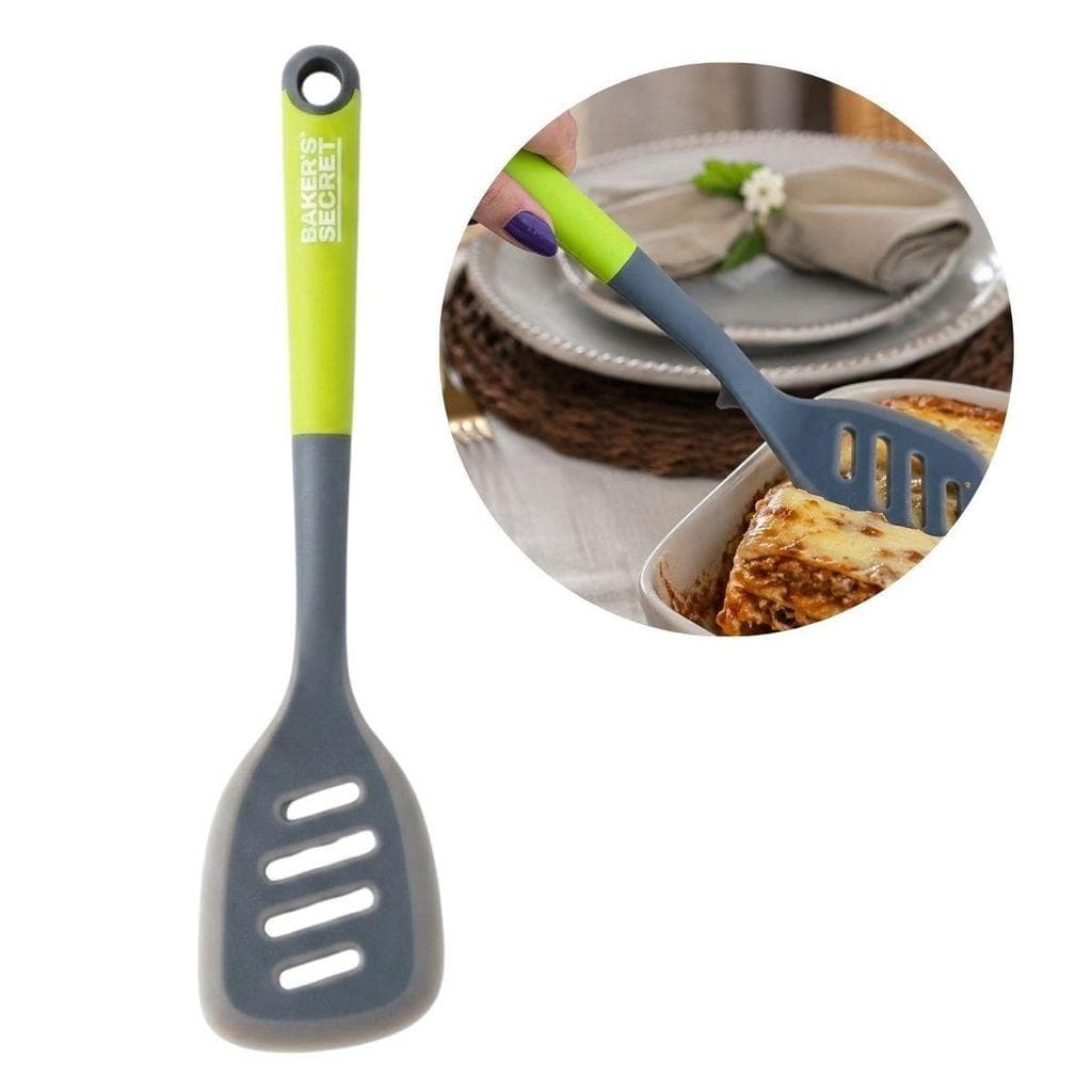 Espátula Perfurada Com Apoio Cozinha Silicone Baker's Secret