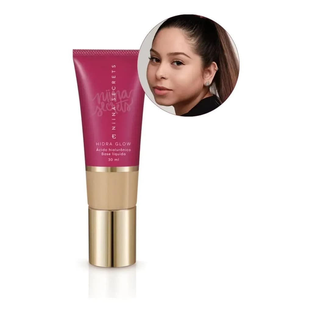 Base Niina Secrets Eudora Hidra Glow Acabamento Natural Cor 30