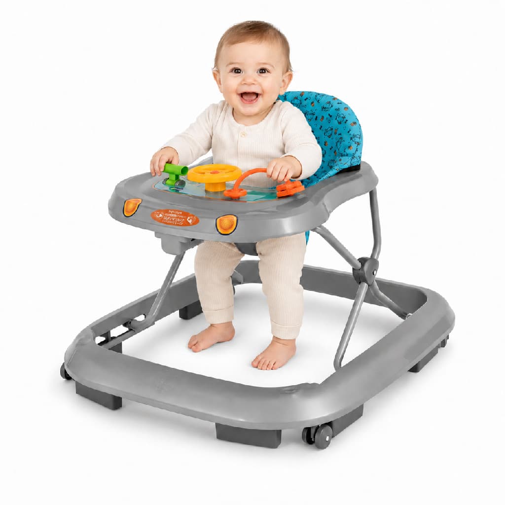 Andador Bebê Tutti Baby Acqua Explorador Cinza C/ Atividades