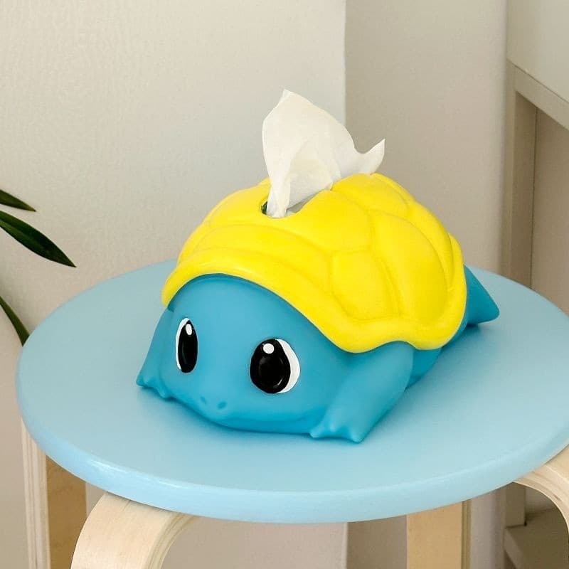 Caixa de lenços criativa do Squirtle, divertida e fofa, em pose deitada, decoração de mesa, artigo para casa, presente p