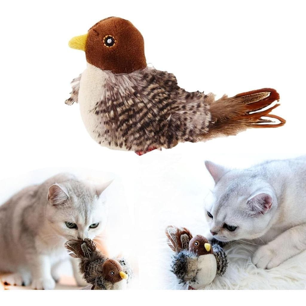 Brinquedo para gato em forma de pássaro Chilrear, brinquedo para gato em forma de pássaro Chilrear simulado, brinquedo p