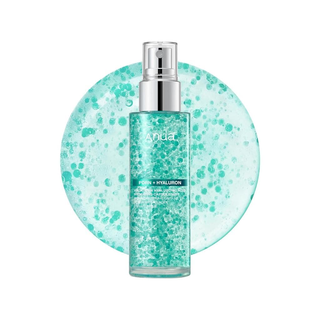 AnuaPDRNCollagenGlow Facial Essence Spray, spray facial hidratante, contém ácido hialurônico, adequado para todos os tip