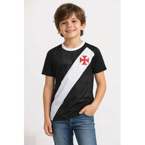 Camiseta Vasco Da Gama Principia Infantil Oficial Licenciado