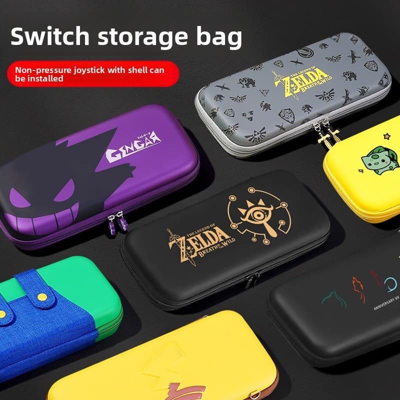 Estojo Protetor Portátil com Tema Nintendo Switch - Bolsa de Transporte para o Novo Console OLED G6LQ UDCL