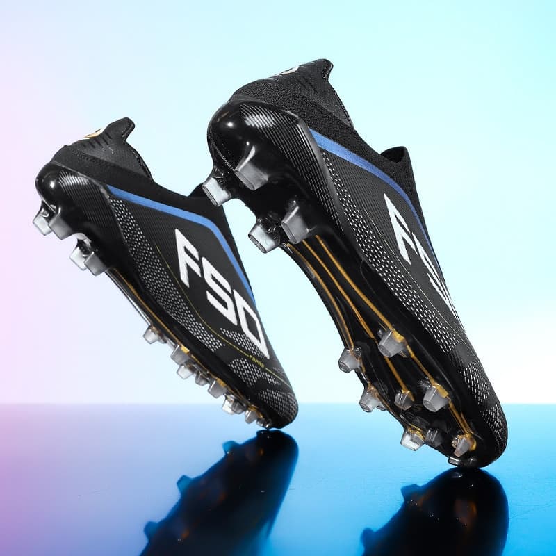 Chuteira de campo Long spikes Chuteiras À Prova D'água Infantis FG de Cano Alto Masculinas E Femininas Para Estudantes T