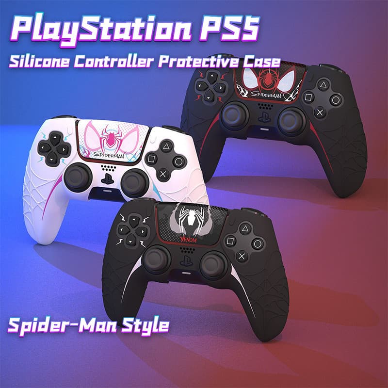 Capa de Silicone para Controle PS5 do Homem-Aranha, Proteção Total O9DJ