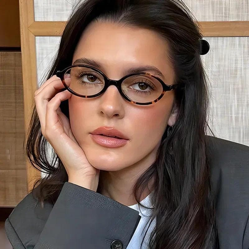 Óculos Transparentes Legal Armação Redonda Feminino Masculino Lente Clara Quadro Oculos