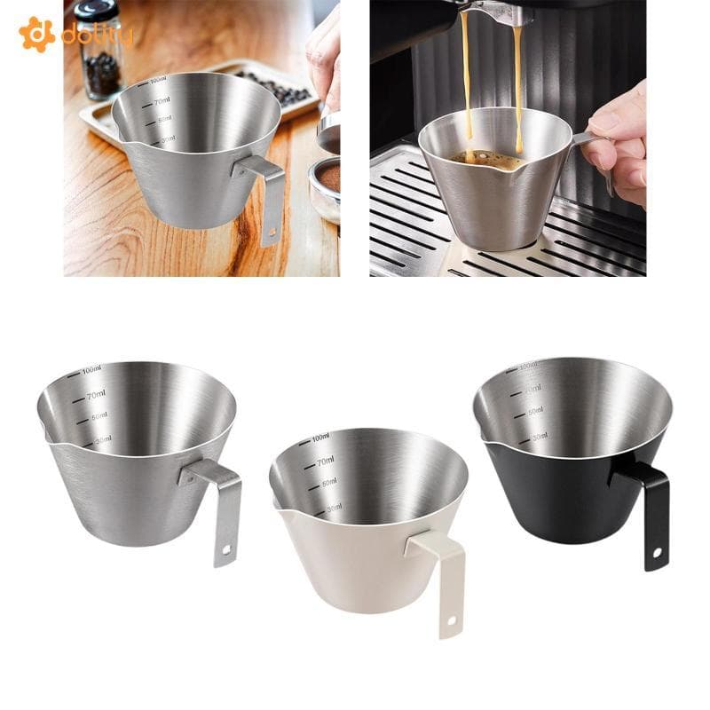 [Acituna] Xícara De Café Expresso Em Aço Inoxidável , Com Graduações E Acessórios , Ideal Para Cozinha , Restaurantes Pr