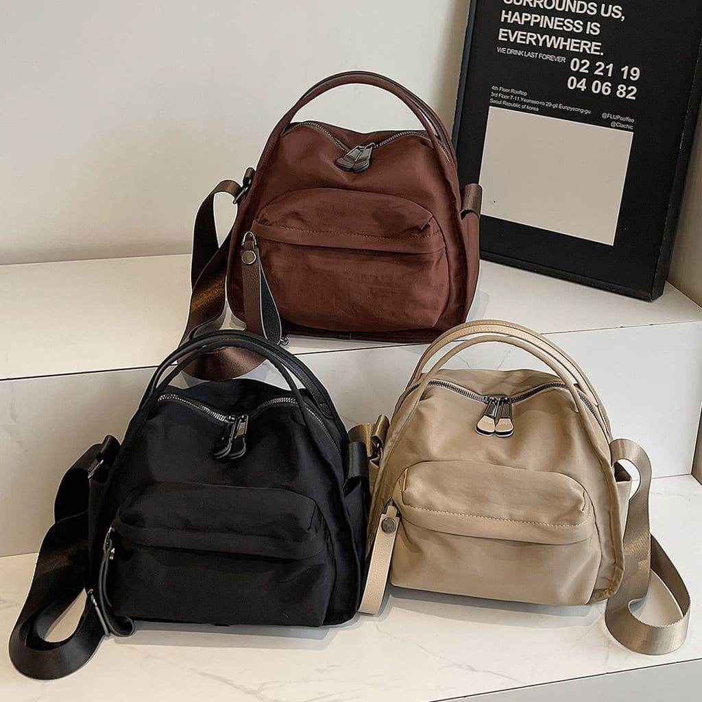 Bolsa transversal feminina, grande capacidade, bolsa casual de nylon leve, versátil para estudantes universitários, adeq