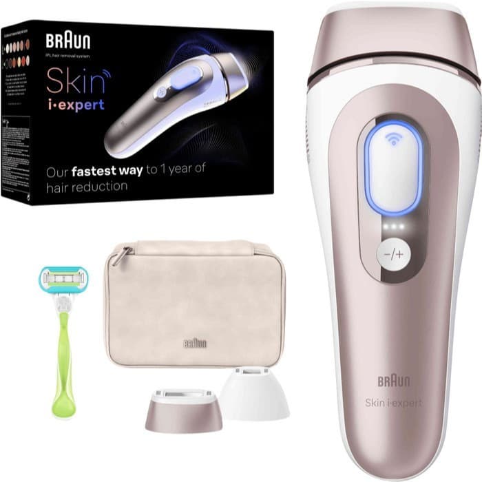 Removedor De Pêlos Braun Skin i.expert Pro 7 PL7147 IPL | O 1o Adaptativo Inteligente Do Mundo , 2 Cabeças (Padrão + Tam