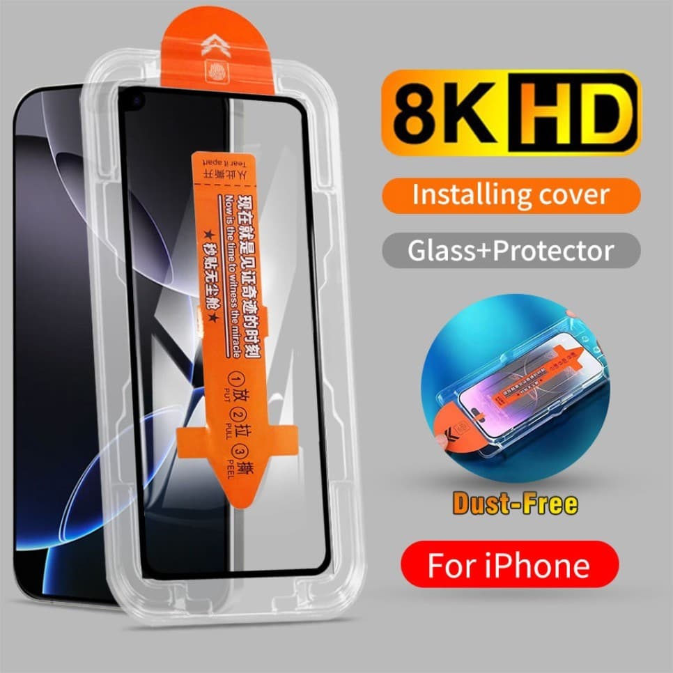 HD Protetor De Tela De Vidro Temperado Transparente Com Cobertura Total Para iPhone 17 Pro Max 16 15 14 Plus 13 12 11 XS