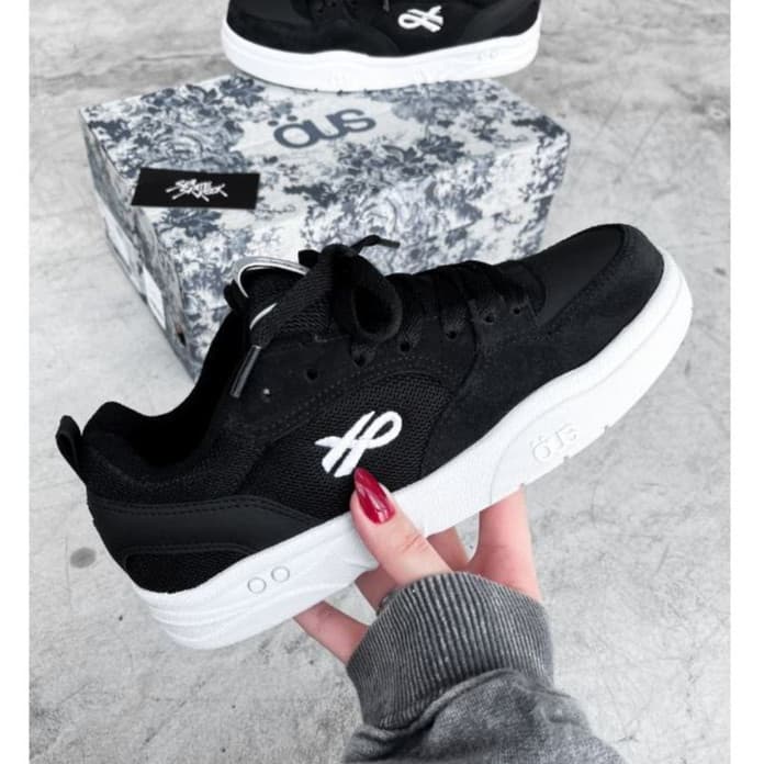 Tênis Masculino Skatista Ou22 Fluente Confortável Casual Grey/Black Promoção