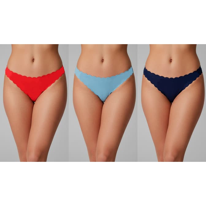 Kit 5 Calcinhas Importada Corte Laser 100% Sem Costura não marca super confortável Forro 100% Algodão.