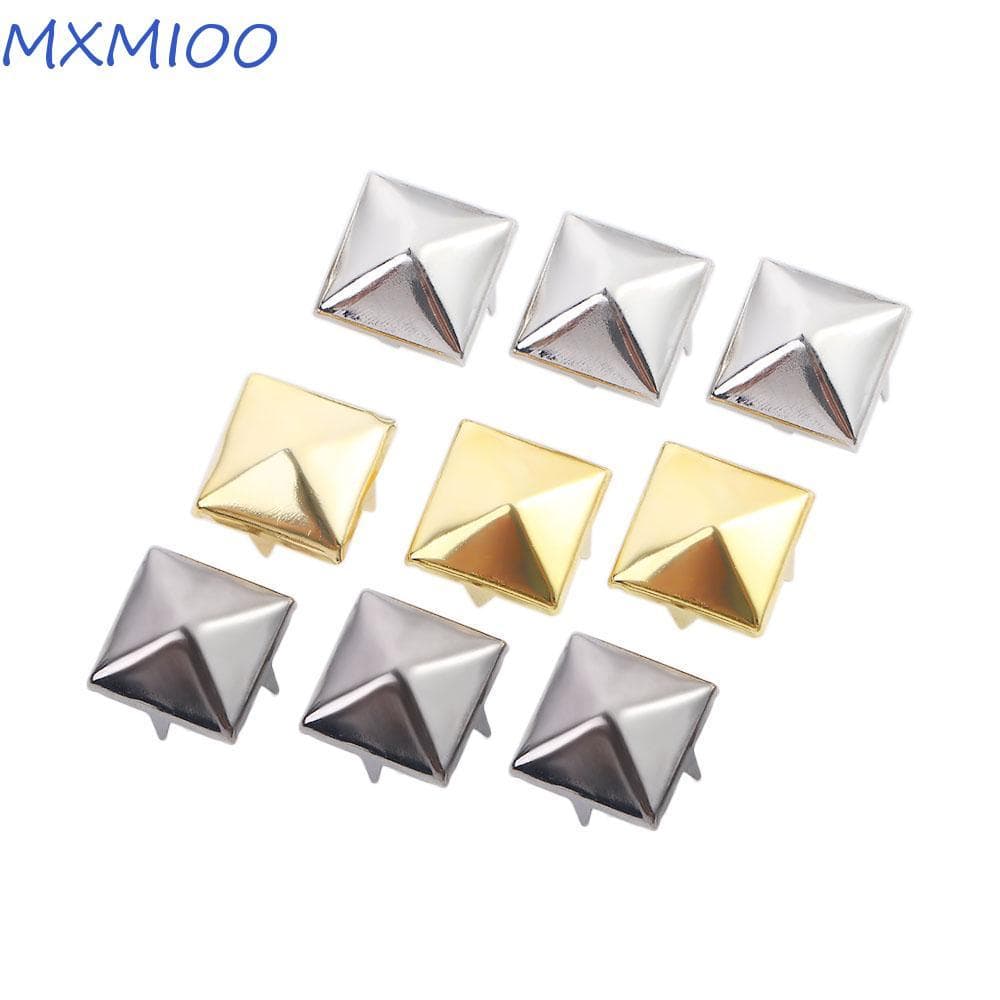 MXMIOO Rebites Quadrados 4 Garras Prata Picos Pontos Nailhead Metal Criativo Ouro 100 Unidades/Pacote Decoração De Costu