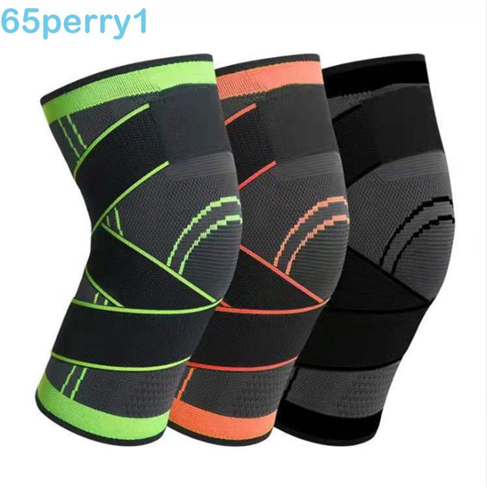 PERRY1 Suporte De Joelho Esportivo Basquete Aptidão Nylon Masculino Adulto Joelheiras Protetoras Elásticas Joelheira