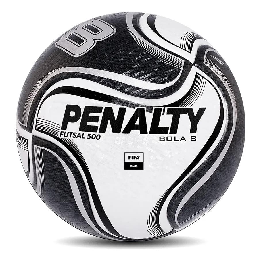 Bola Futsal Penalty Oficial Bola 8 X Branco/preto Branco